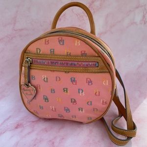 Dooney & Bourke Vintage Circle Bubblegum Pink Backpack Purse